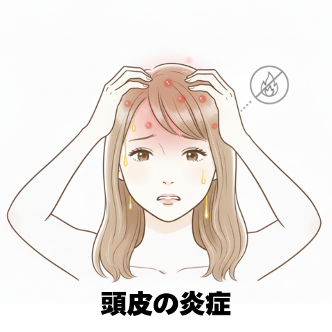 3.頭皮の炎症